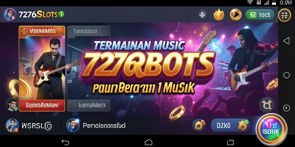 Screenshot gameplay 7276SLOTS menampilkan suasana permainan yang seru dan berirama.