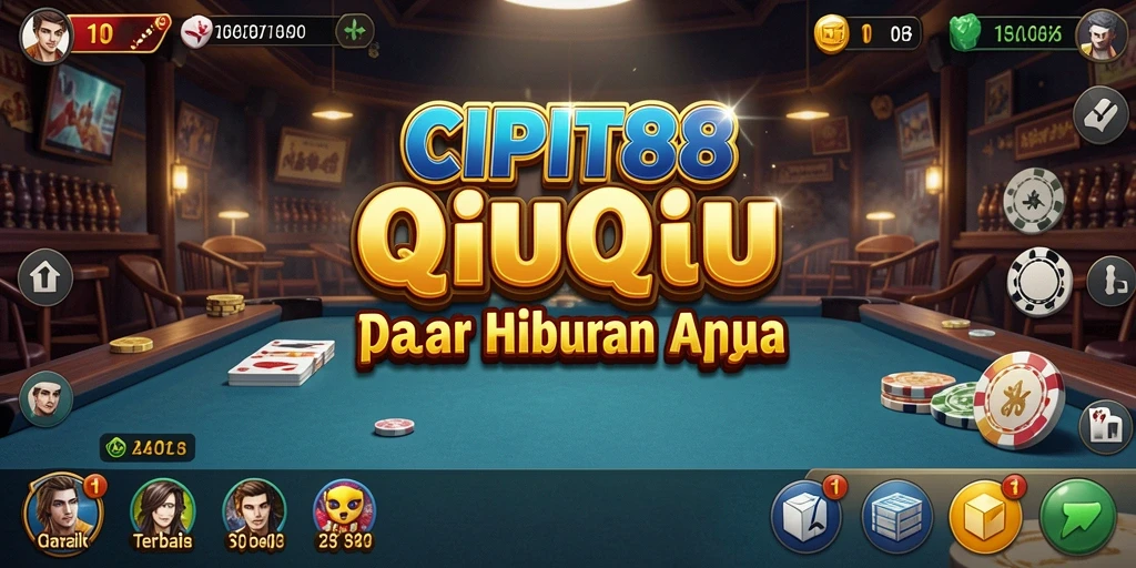 Tampilan menarik dari gameplay QiuQiu di CIPIT88.