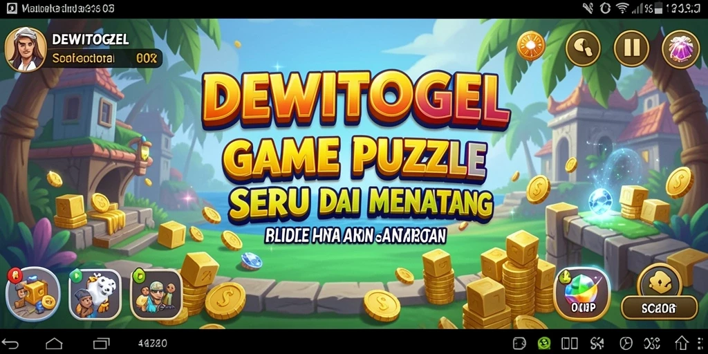 Tampilan gameplay DEWITOGEL dengan berbagai puzzle yang menarik.