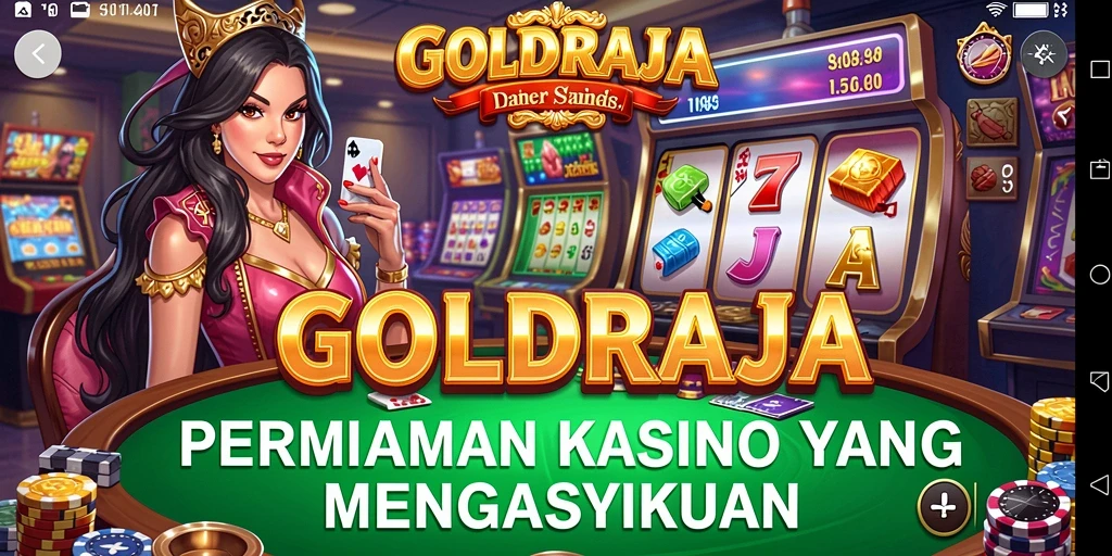 Tampilan permainan Kasino yang mengasyikkan di GOLDRAJA.