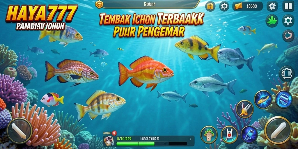 Tangkapan layar HAYA777 menunjukkan gameplay menembak ikan yang seru.