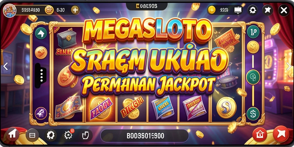 Screenshot gameplay MEGASLOTO menampilkan strategi yang mendalam.