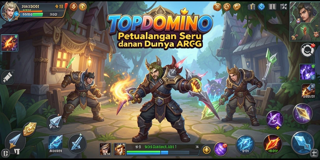 Tampilan gameplay seru di dunia ARPG TOPDOMINO.