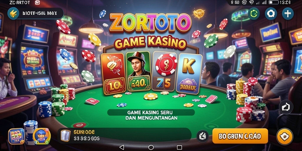 Gameplay ZORTOTO yang menarik dengan berbagai pilihan permainan Kasino.